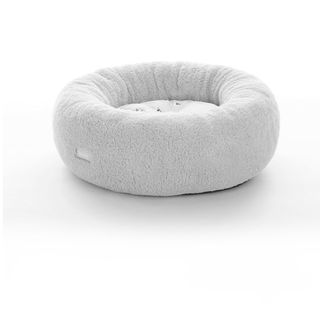 Leeby Cama de pelo cinzenta com ovelhas com cobertura amovível para cachorros [LBB41595]