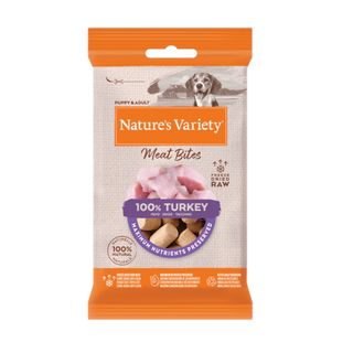 0.02 KG Nature's Variety Meat Bites Bocaditos de Pavo Liofilizado para perros