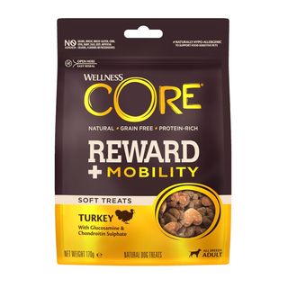 0.17 KG Wellness Core Bocaditos Reward + Mobility Pavo para perros adultos