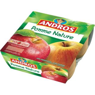 Andros Compote Pomme Nature 4X100g