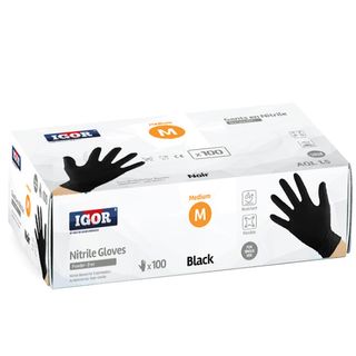 Igor 100 Gants Nitrile Noir Medium