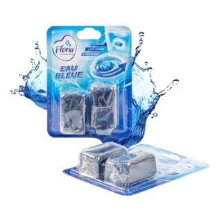 Flora Bloc Chasse Eau Bleue 2X50g