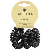 Black Hair Ties, 4-Pack
