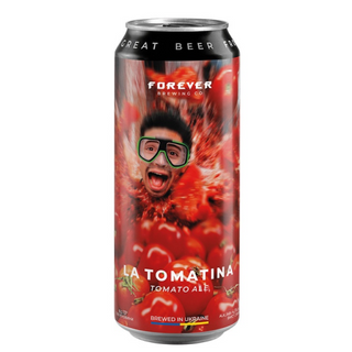 Пиво TM FOREVER "La Tomatina" світле нефільтр. 0,5