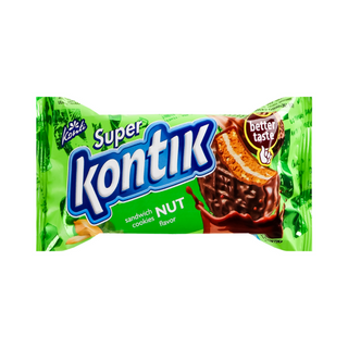 Konti Super Kontik sandwich cookie con sabor nuez 90g