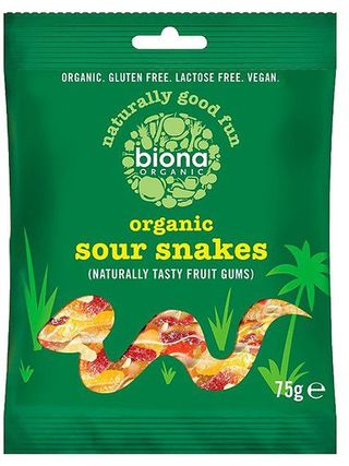 BIONA organic bombone gumene sour snakes 75 GR
