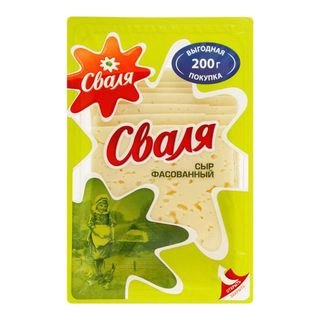 Svalia , Cheese Svalia 200G 45% Sliced, pcs, QUALITY: 4770337046113