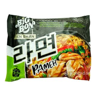 Лапша Big Bon Tien Shan. Рамен со вкусом острой курицы 100гр.