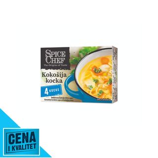 K plus kokošija kocka 4 kocke (4x10g) 40g spice chef