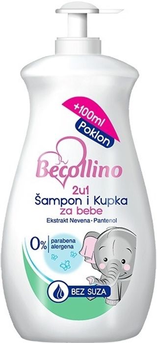 Becollino šampon i kupka 2u1 500ml becollino