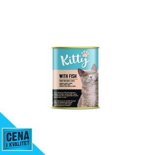 Kitty komadići u umaku riba 405g kitty