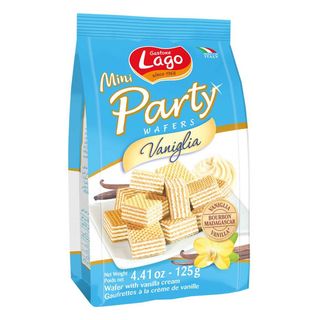 Lago Mini Party Gaufrettes à La Vanille 125g