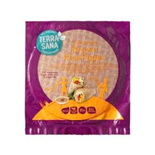 TERRASANA organic rižin papir brown 15 KOM