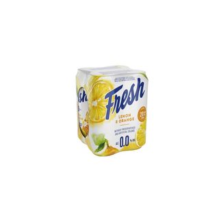 Fresh 0.0, Bere fara alcool cu suc de lamaie si portocale 4x0.5L (ID 58931)
