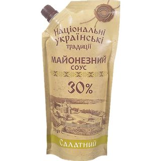 Майонезний соус Українські традиції 300 г Салатний 30%