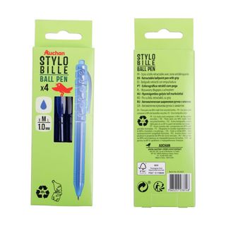 Auchan 4 Bol Retractil Azul Recicl