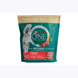 PurinaOne Crocc.Gatto Ass.600G - Sterilcat - Manzo