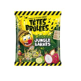 Bonbons jungle barres TETES BRULEES, 150g