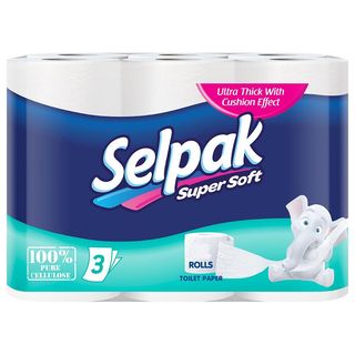 Selpak Papiers Hygiéniques 3 Plis 7 +2 Rouleaux