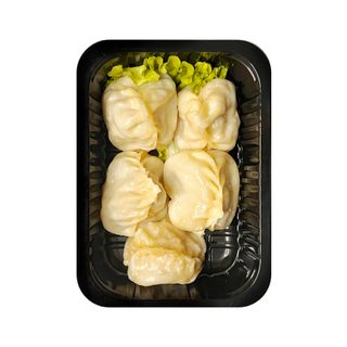 Манты с фаршем и тыквой