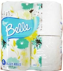 Rose Belle 4 Toilet Rolls 2Ply