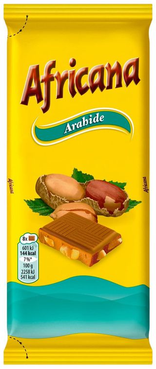 Africana Ciocolata cu arahide 80g (ID 64852)