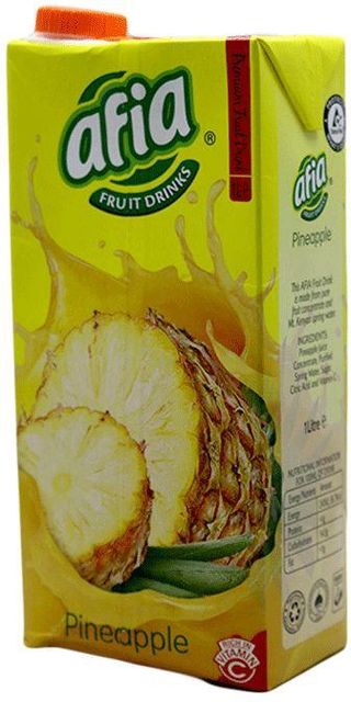 Fd-Kkl Afia Tetra Pineapple Juice 1L Cap