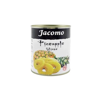 JACOMO ანანასი დაჭრილი თუნუქში-850გ