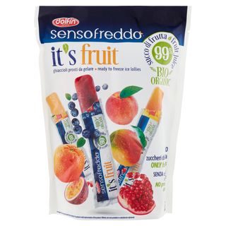 Helados Dolfin Sensofreddo It'S Fruit Sin Azúcar Añadido Bio 3 Sabores 10Ud X 40Ml