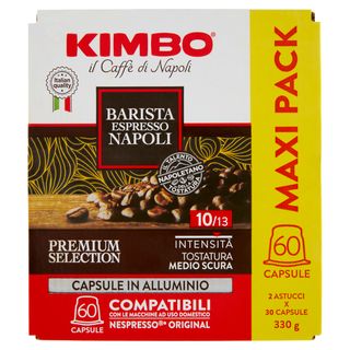 Kimbo - 014468 Espresso Napoletano Alu 60 Pz. Comp. - Multicolore - 0309819