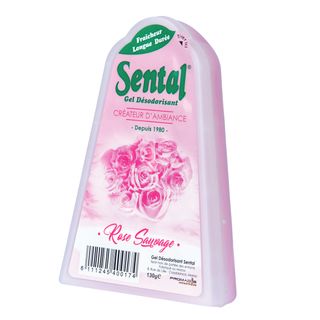 Gel désodorisant parfum rose 130g - SENTAL