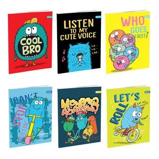 Sveska A5 meki povez karo Monsters II 52l 6190573