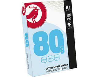 Paquete Papel 80G Auchan 500 Hojas