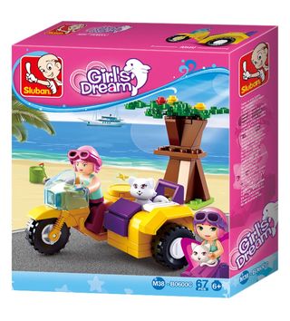 Sluban kocke, motocikl sa priklicom 67 kom 6881172