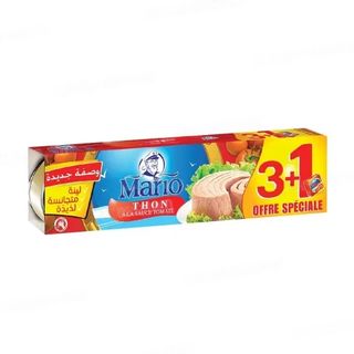 Boîtes de thon à la sauce tomate 4x80g - MARIO