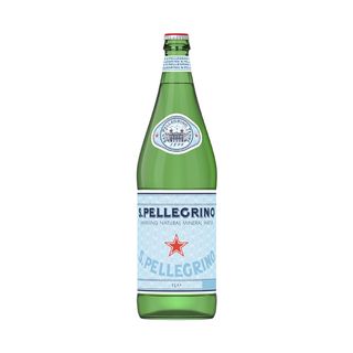 San pellegrino Eau minérale gazeuse bouteille en verre 1L