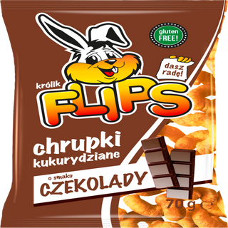 Flips Chrupki kukurydziane o smaku czekolady 70 g