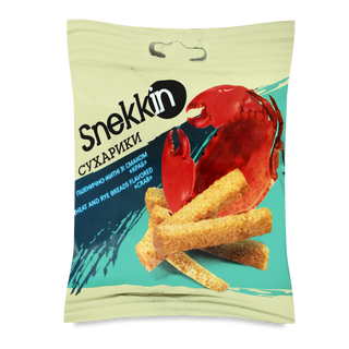 Snekkin Crab Flavored Calentadores de centeno, 70g