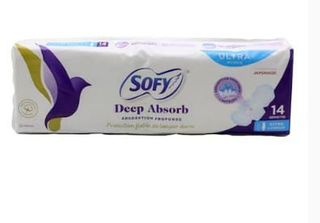 Sofy Ultra Thin Sanitary Pads Extra Long V-Pack 14'S