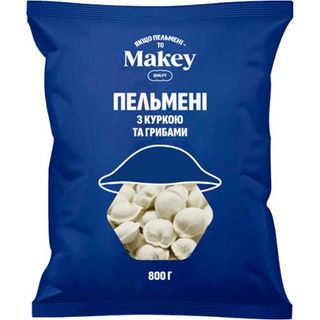 Пельмені Makey з куркою та грибами 800 г
