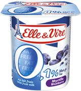 Elle & Vire yougurt light blueberry 125G