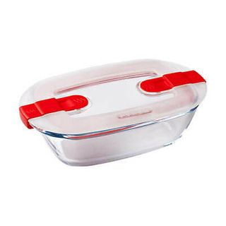 Récipient rectangulaire Cook&Heat 17x10cm avec couvercle PVC. Pyrex 214PH00/7145