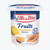 Elle & Vire Tropical Fruits Yogurt, 125g
