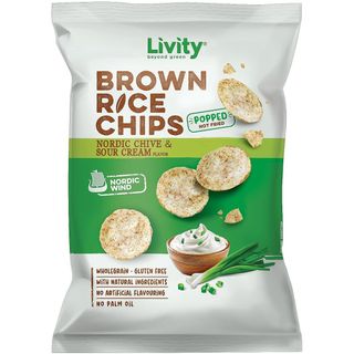 Čips od Riže Vlasac i Kiselo Vrhnje 60 g Livity