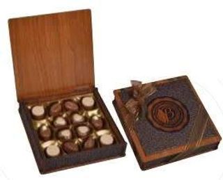 Čokoladne praline Bolçi Drvena kutija  bronza 175 gr
