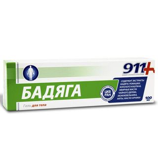 911 BADJAGA gel balzam 100ml + GRATIS