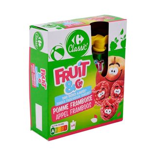 Compotes Pomme Framboise Allegees Crf 90g X4