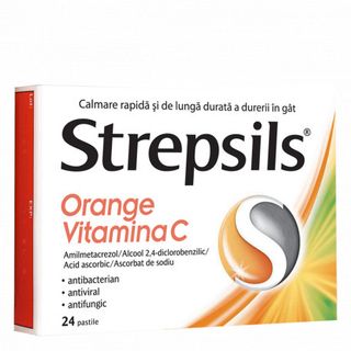 STREPSILS orange vitamina C tab N24