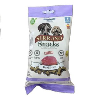 Serrano Snacks de boeuf, sans gluten, 74% Viande