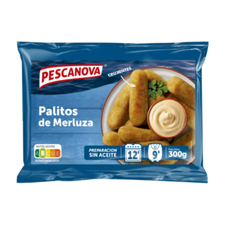 Merluza en Palitos Rebozada Pescanova 300 G.